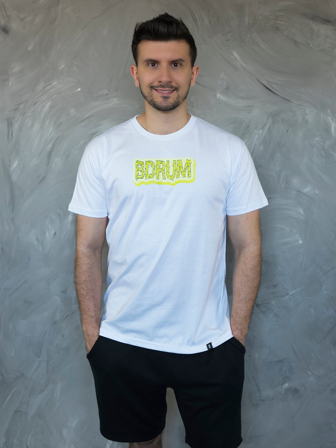Camiseta BDrum Derretida Branca