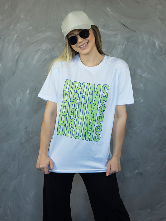 Camiseta Five Drums Branca